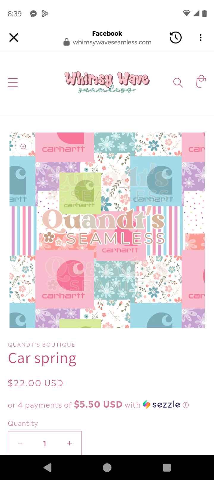 Bow/ piggie Carhartt