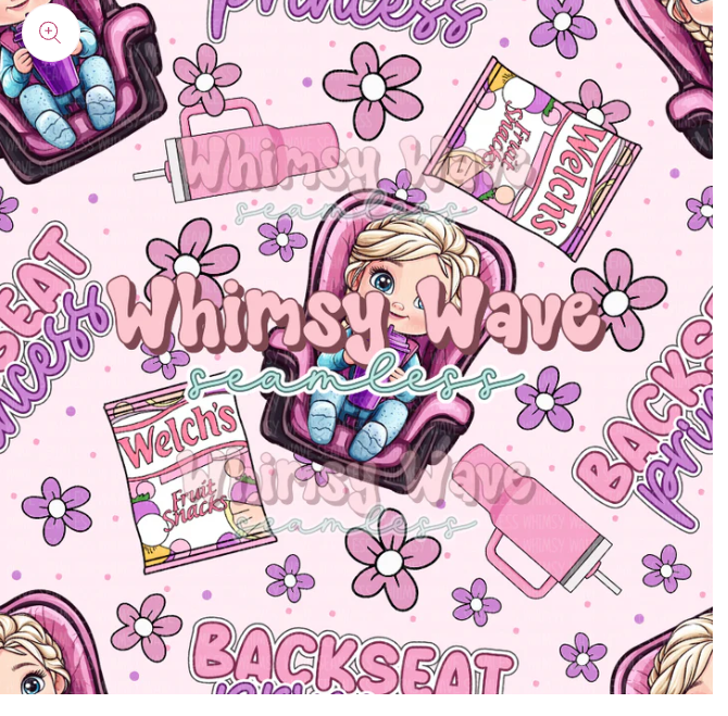 Bow/ piggie backseat princess