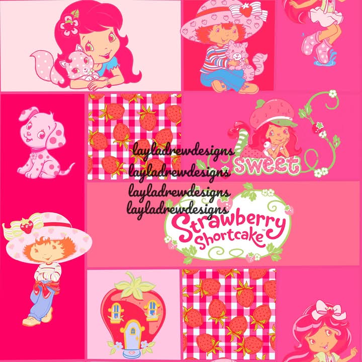 Bow/ piggie strawberry shortcake