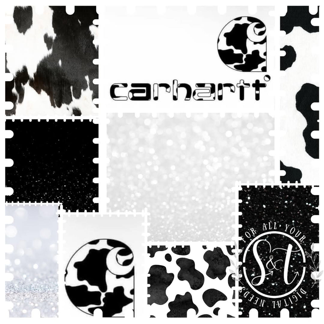 Bow/ piggie black/ white Carhartt