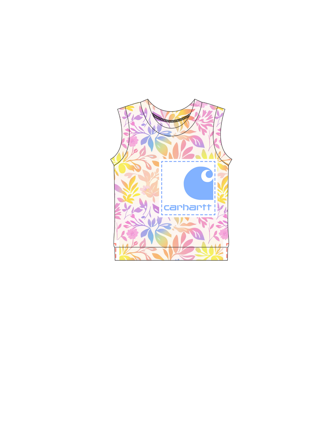 Floral Carhartt tank top