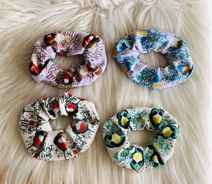 Princess wine scunchie bundle